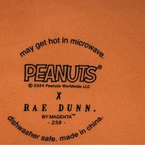 GIVE THANKS Snoopy with Autumn Leaves & Turkey - Rae Dunn Peanuts Mug - Picture 10 of 10